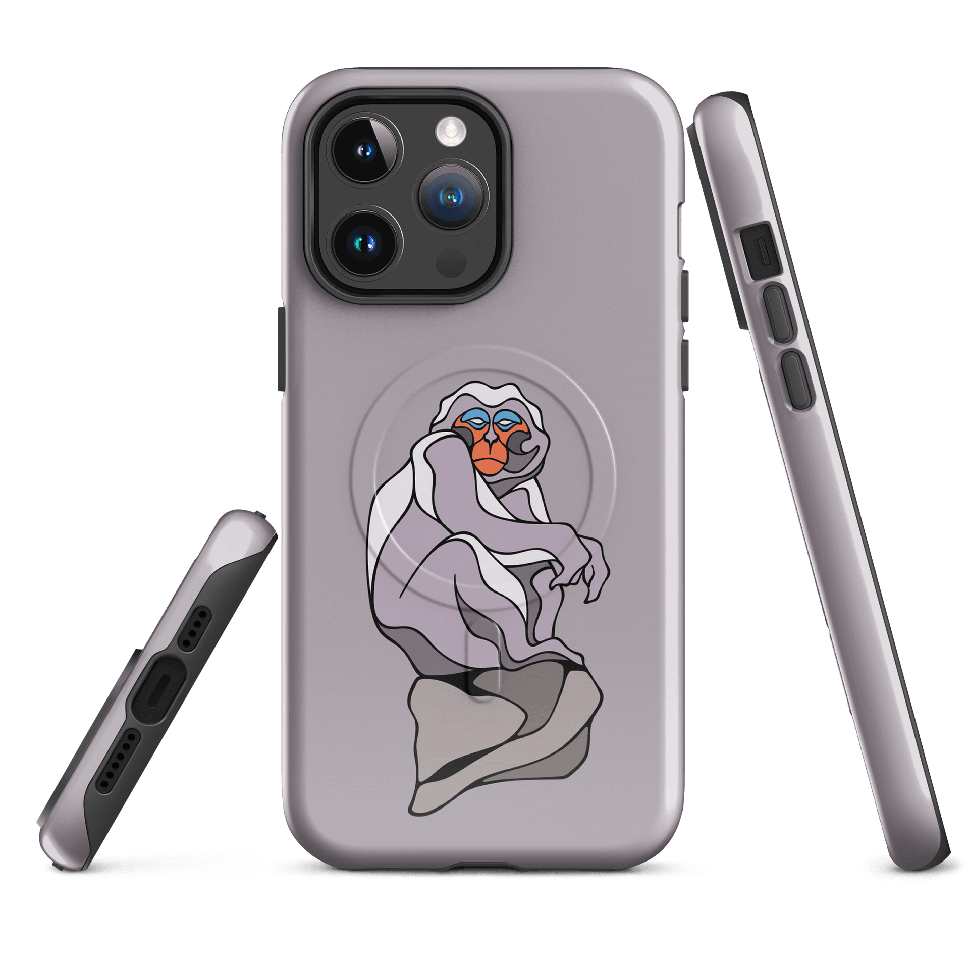 Haughty Macaque MagSafe® Tough iPhone Case product image (1)