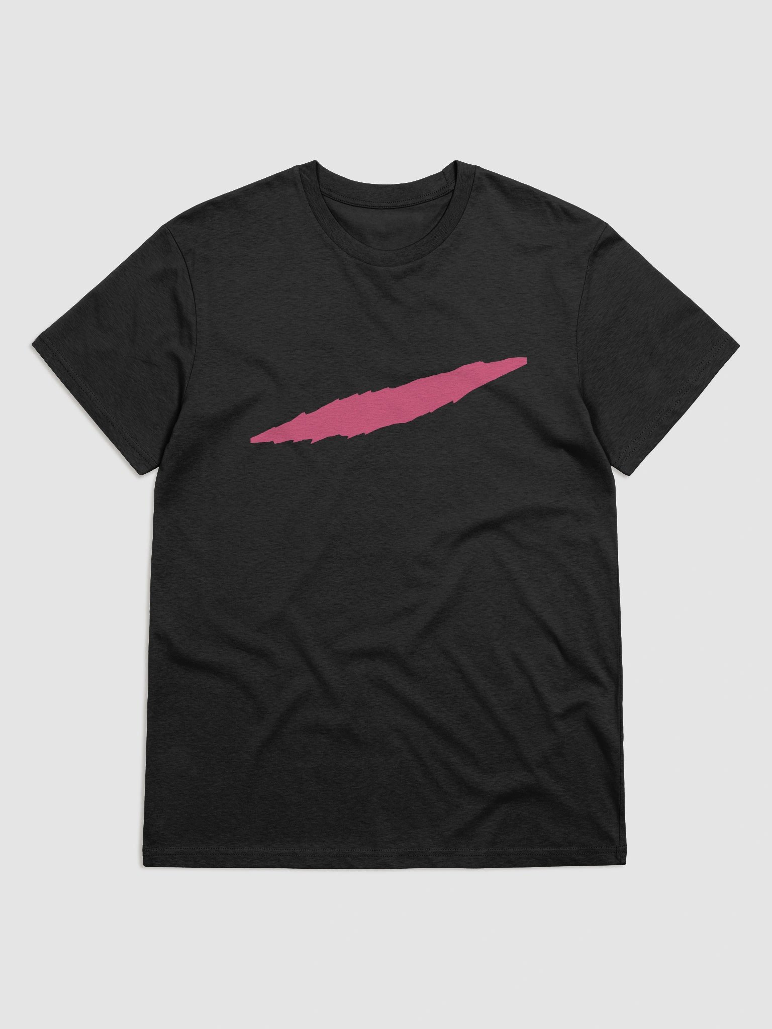 Slit organic cotton tee – Pink Cut edition (black or grey) product image (3)