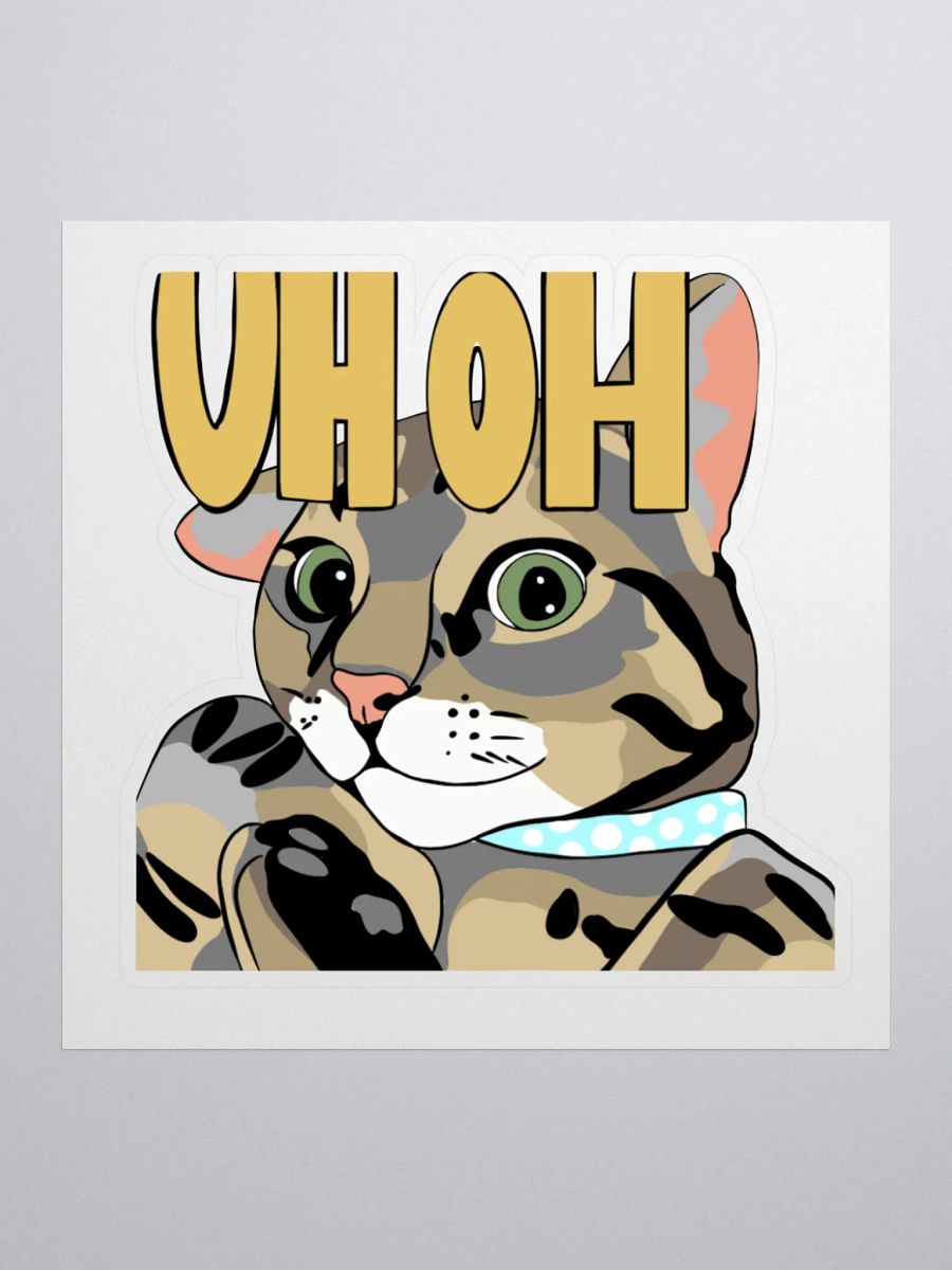 Uh oh Cheshire Sticker product image (3)