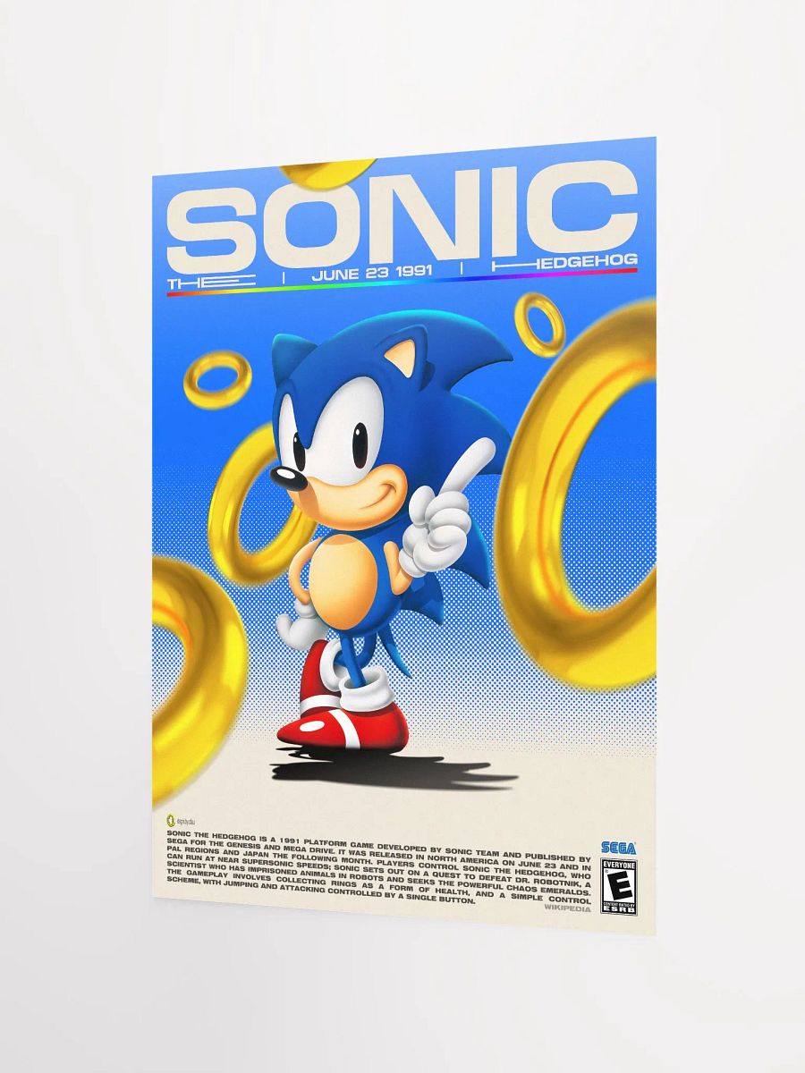 SONIC THE HEDGEHOG POSTER product image (4)