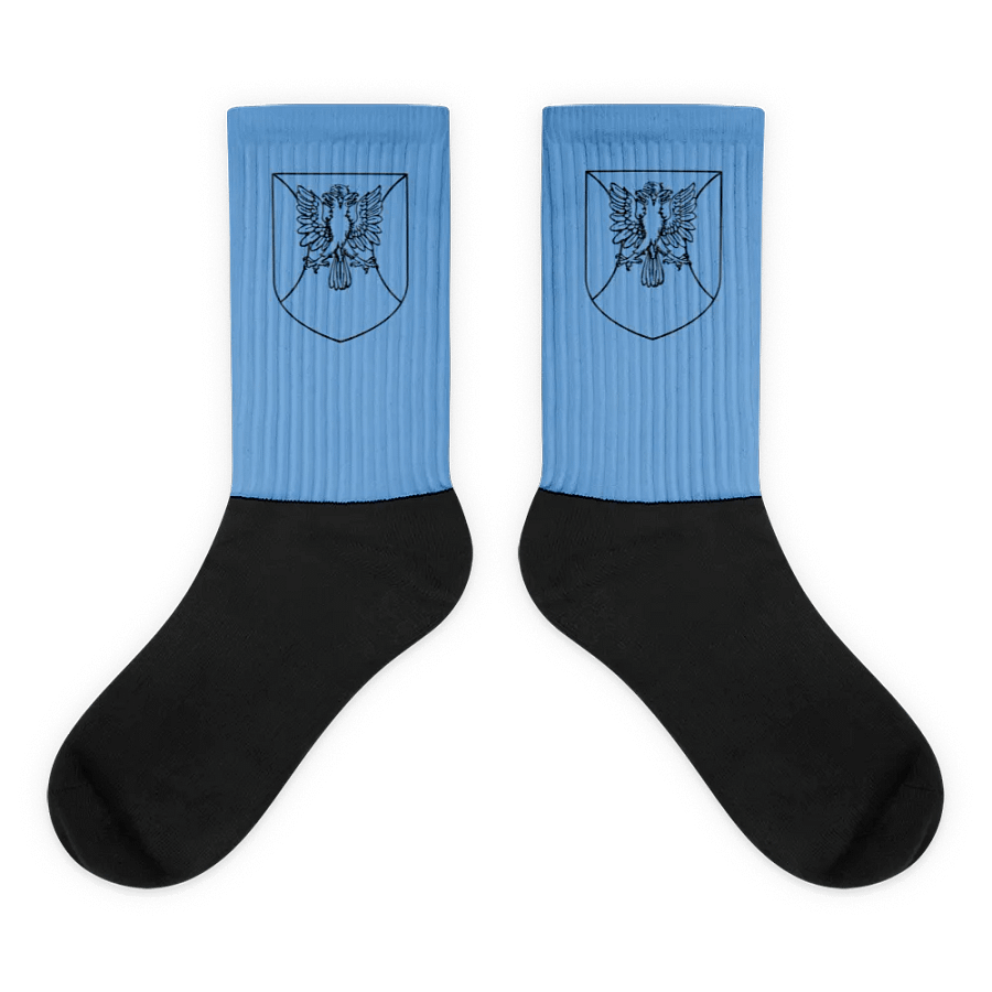 Black Colorless Emblem Socks product image (1)