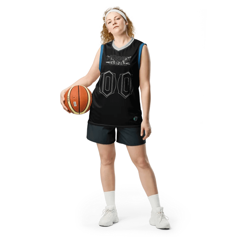 Cuban - Black - Recycled Unisex Basketball Jersey - Black HApex Gear Black Logo product image (4)