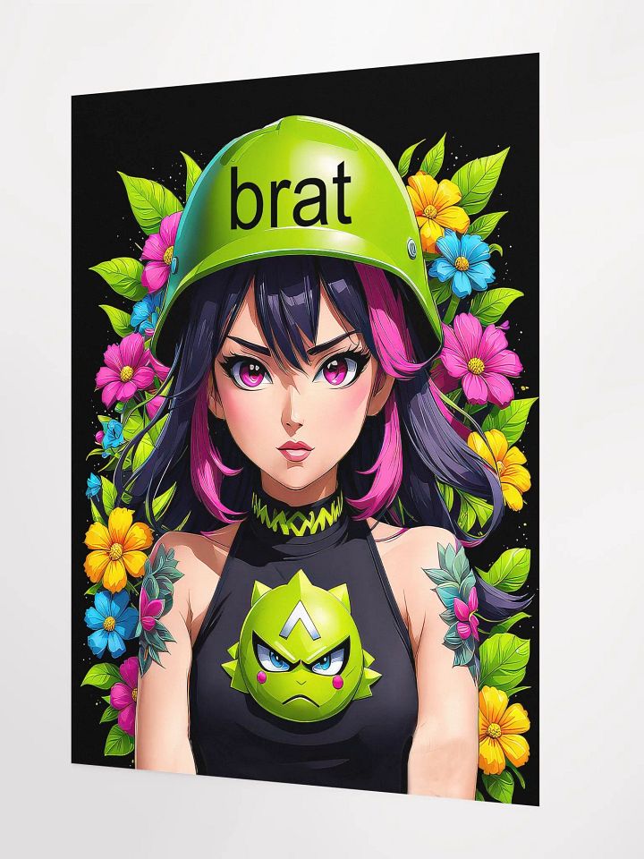 Brat Girl - Poster - Black Background - Medium Size 18x24 Inches product image (2)