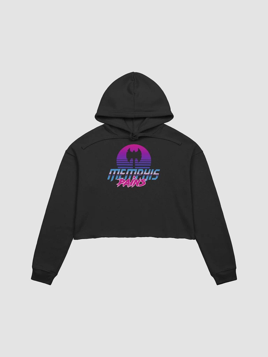 Memphis Pains - Retro Axe Crop Top Hoodie product image (2)