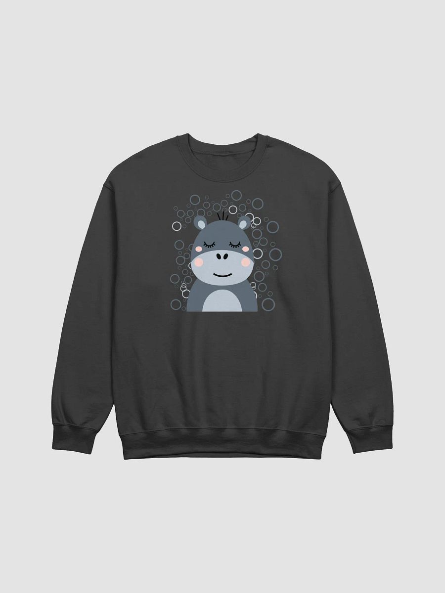 Blush Hippo Crewneck Sweatshirt product image (11)