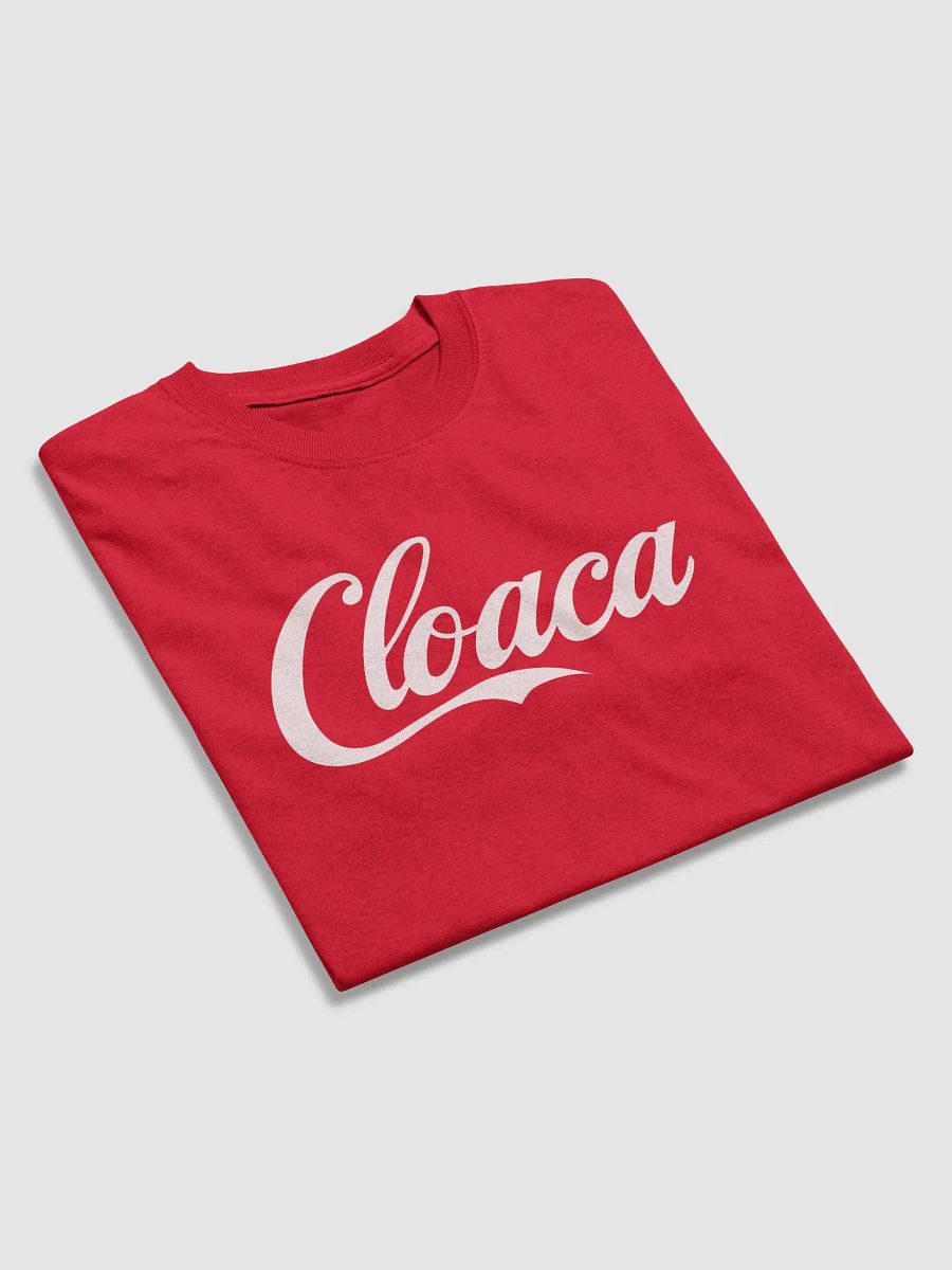 Cloaca Cola shirt (white text) product image (9)