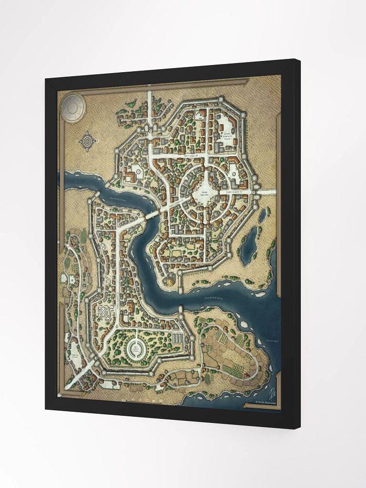 DESERT SHA'ALKHAR CITY FRAMED POSTER 16'' X 20'' product image (2)