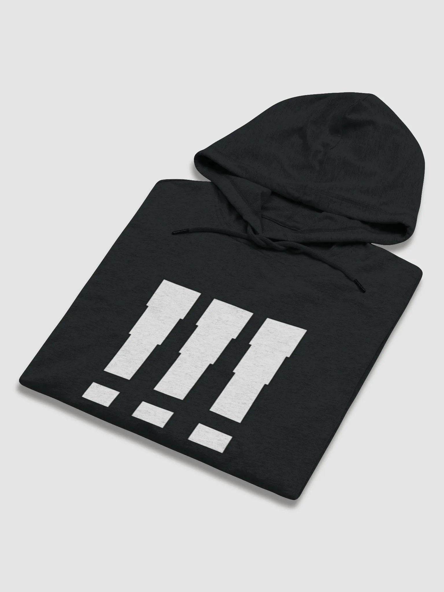 !!! | Black/White Lightweight Hoodie product image (5)