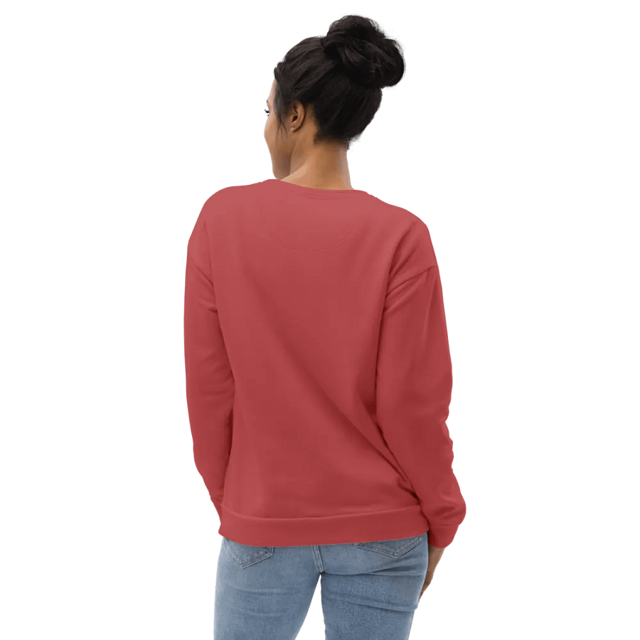 Plain Brick Red Soft Summer Unisex Recycled Polyester Heavyweight Premium Sweatshirt by Treasure Pie product image (10)
