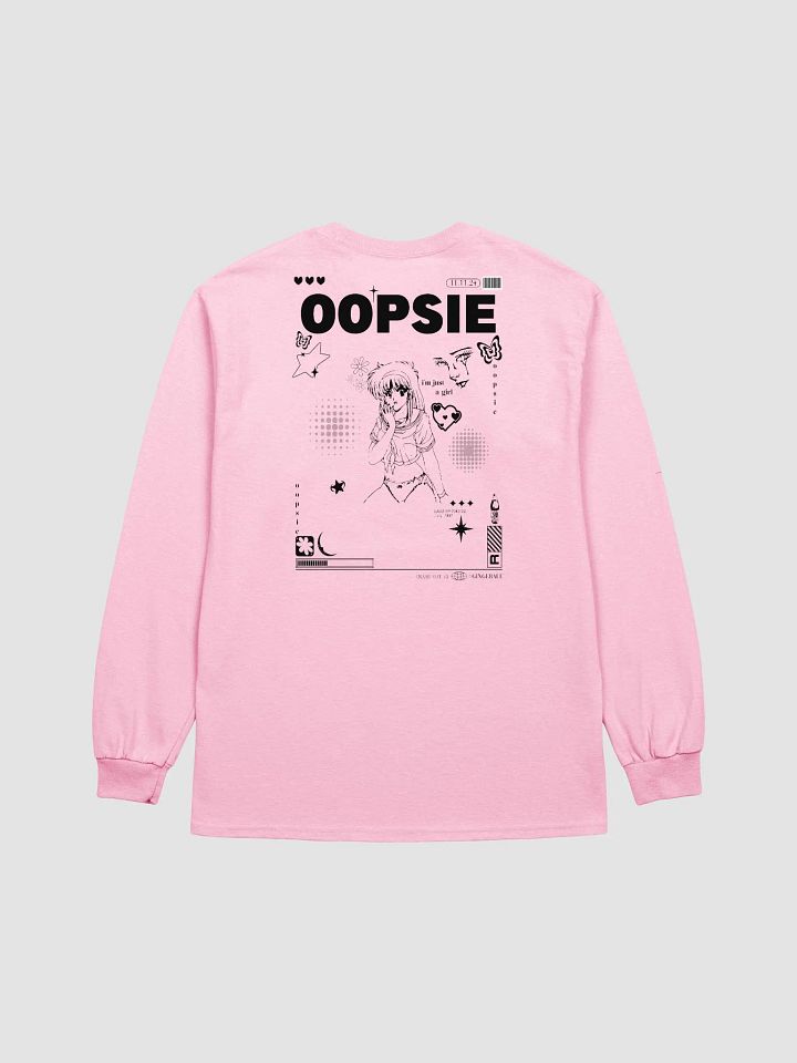 OOPSIE LONG TEE (BLACK) product image (1)