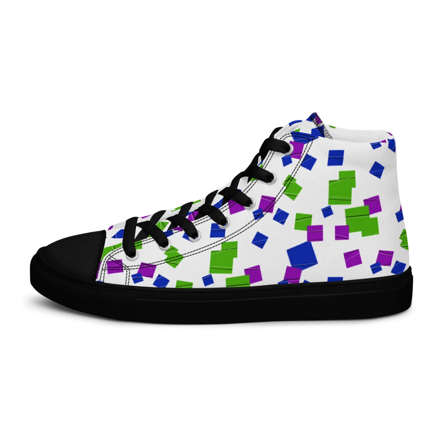 Glitchy High Top Canvas Shoes product image (9)