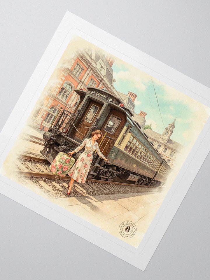 Romance of the Rails Sticker – Vintage Travel Charm product image (2)