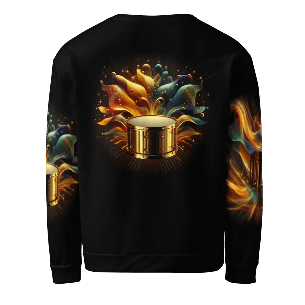 Golden Drum Musical Instrument - All-Over Unisex Sweatshirt #13 product image (2)