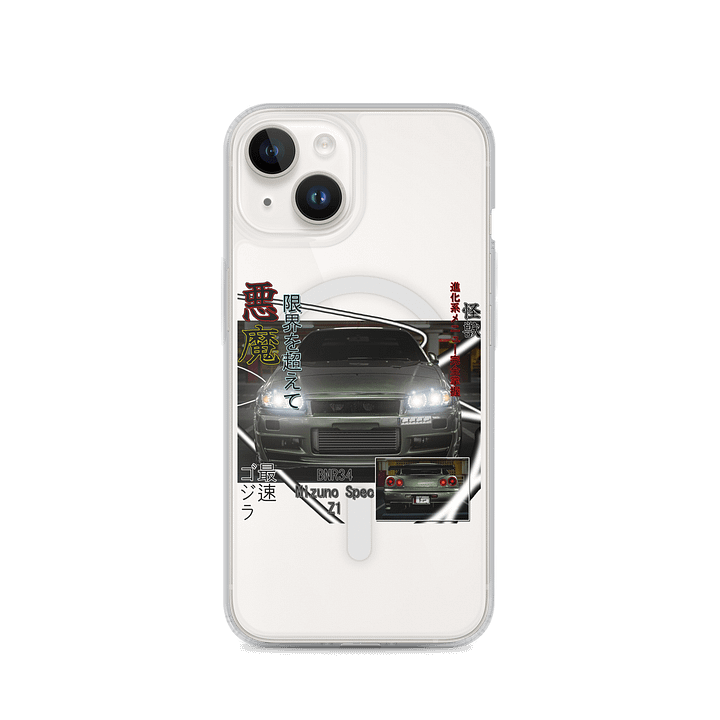 BNR34 Z1 SPEC, Japanese magazine style | Phone Case product image (4)