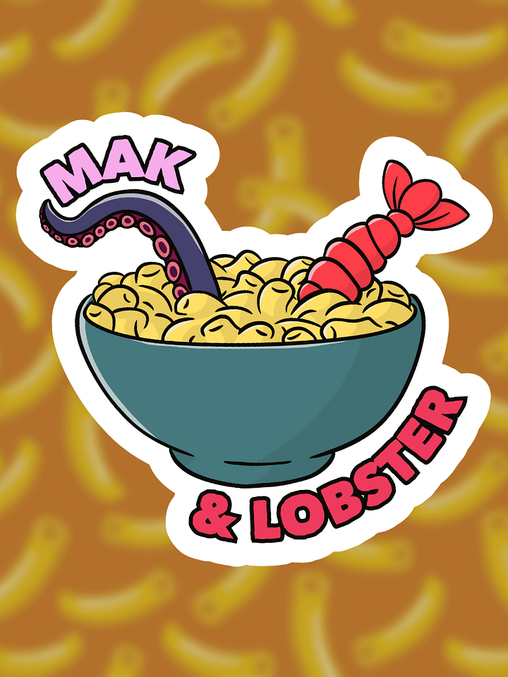 Mak & Lobster Sticker 🦑🦞🧀 product image (1)