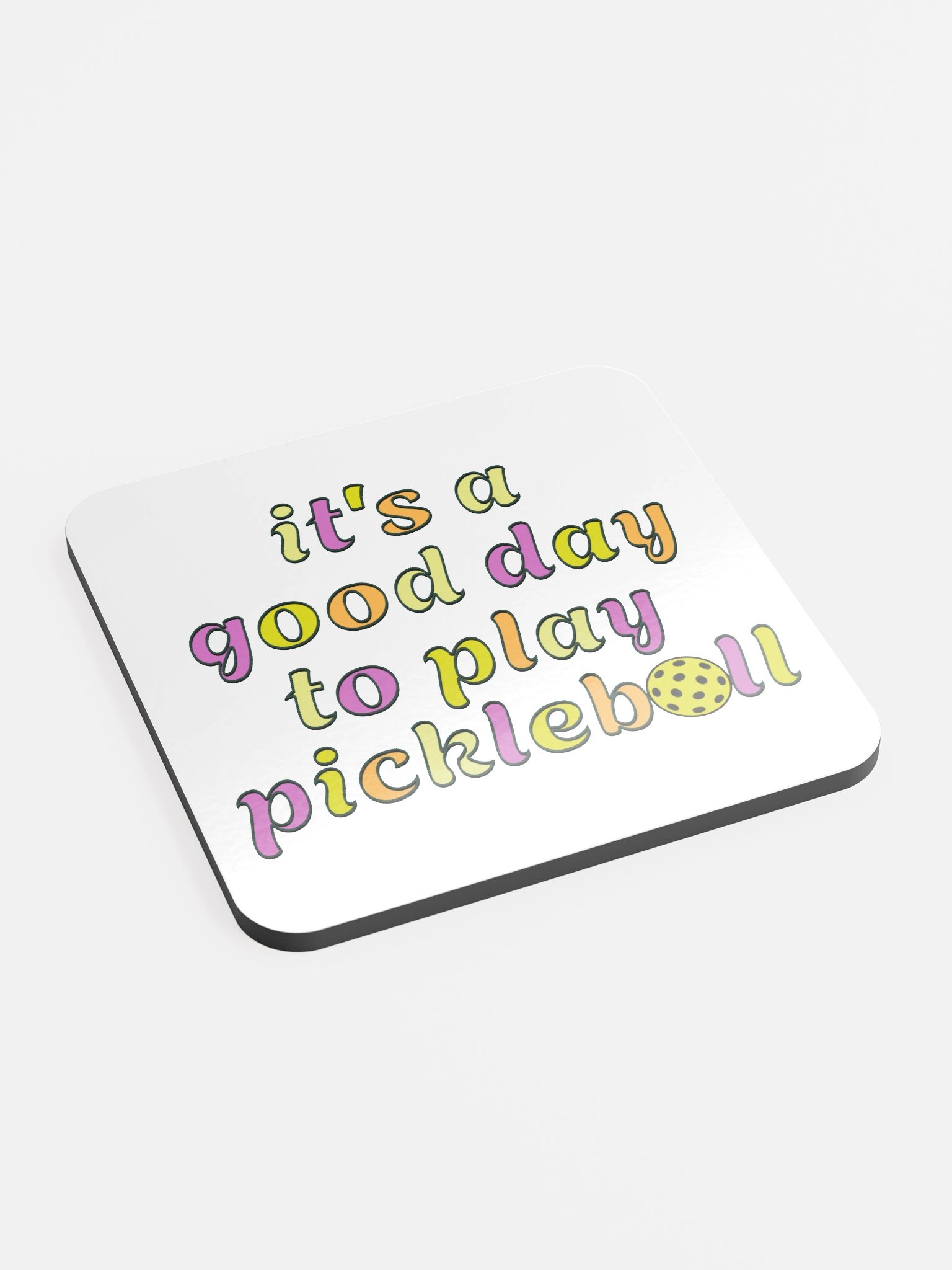 Its A Good Day To Play Pickleball Cork Coaster product image (3)