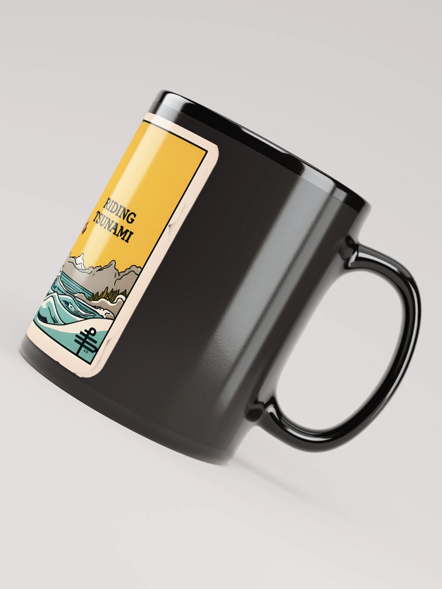 Vintage Tsunami Tarot Card Art Print Glossy Mug product image (8)