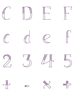 Hatching Font product image (1)