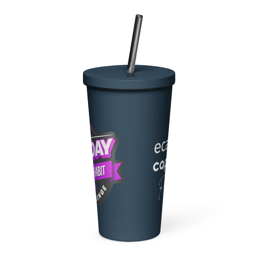 Content Habit Challenge Tumbler w/ Straw product image (3)
