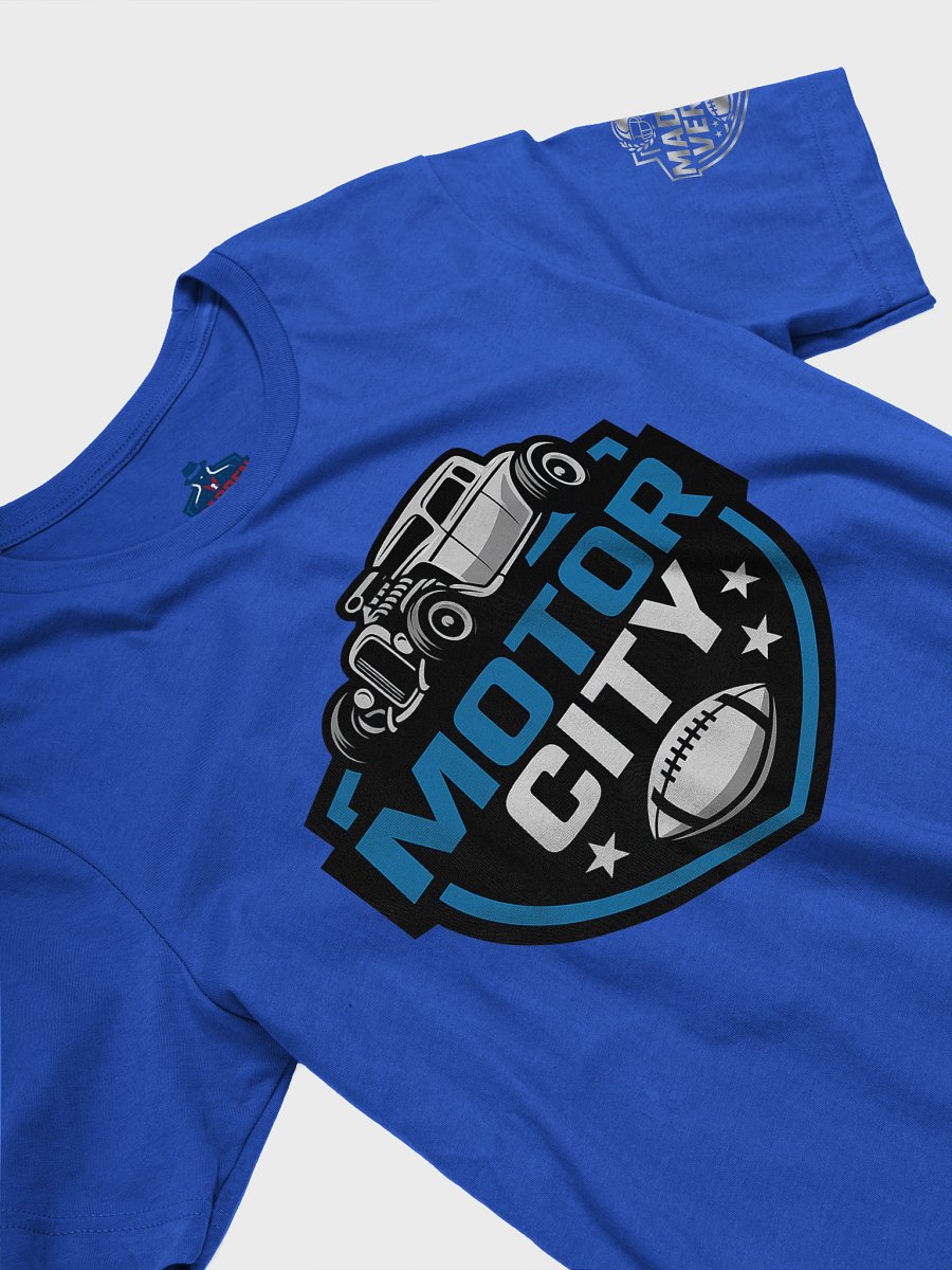 MOTOR CITY FOOTBALL BLUE SUPER SOFT TEE product image (3)