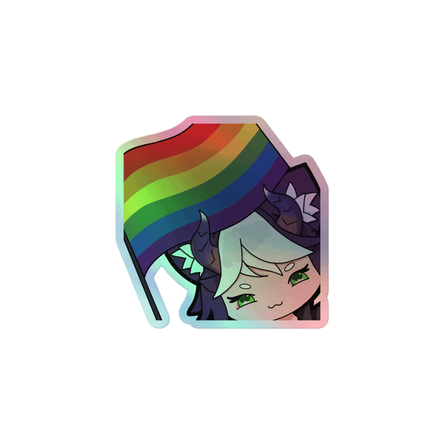 Pride Loki Sticker Holo Sticker (Multiple Sizes) product image (1)