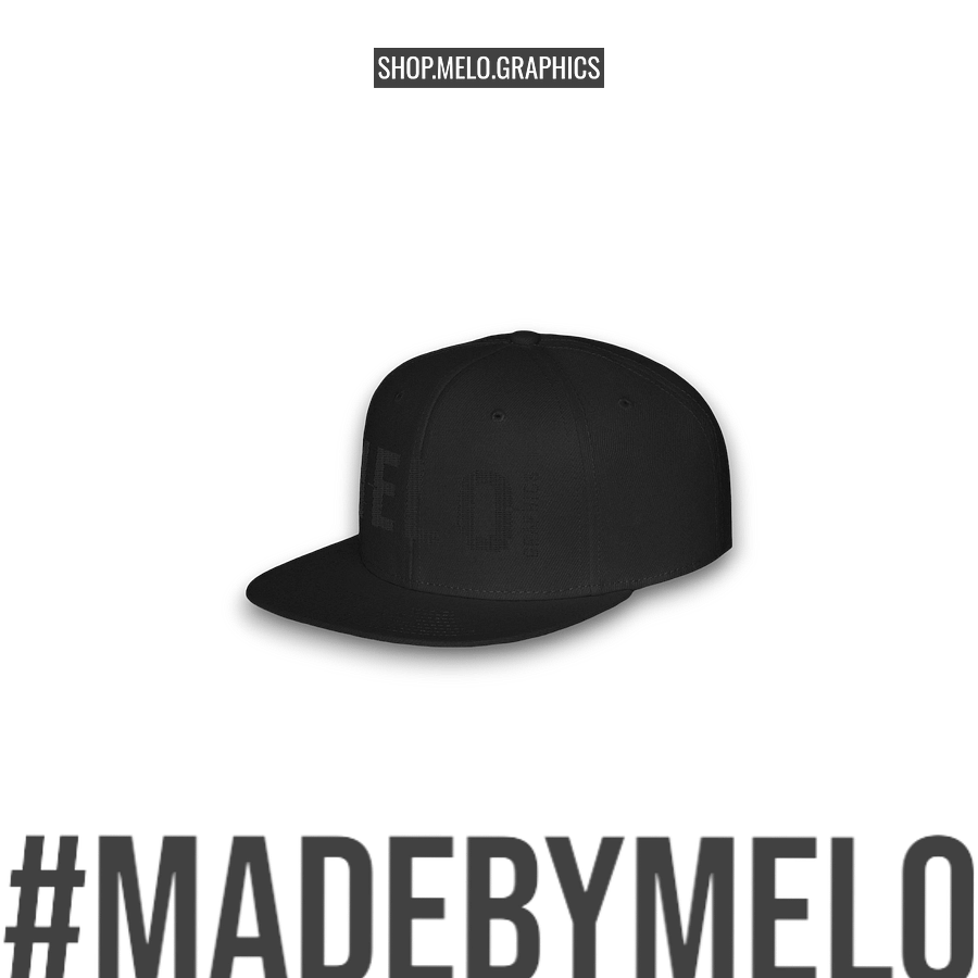 MELOgraphics Classic: Blackout - Snapback Hat | #MadeByMELO product image (5)