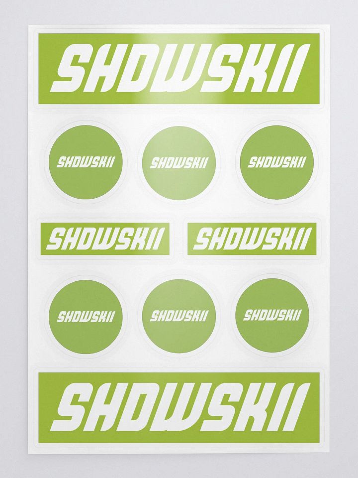 KISS CUT STICKERS / GREEN product image (1)