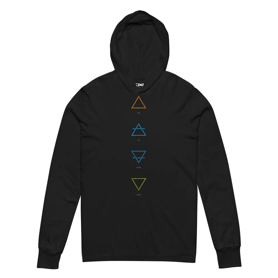 Elemental Triangle Symbols Hooded Tee product image (2)