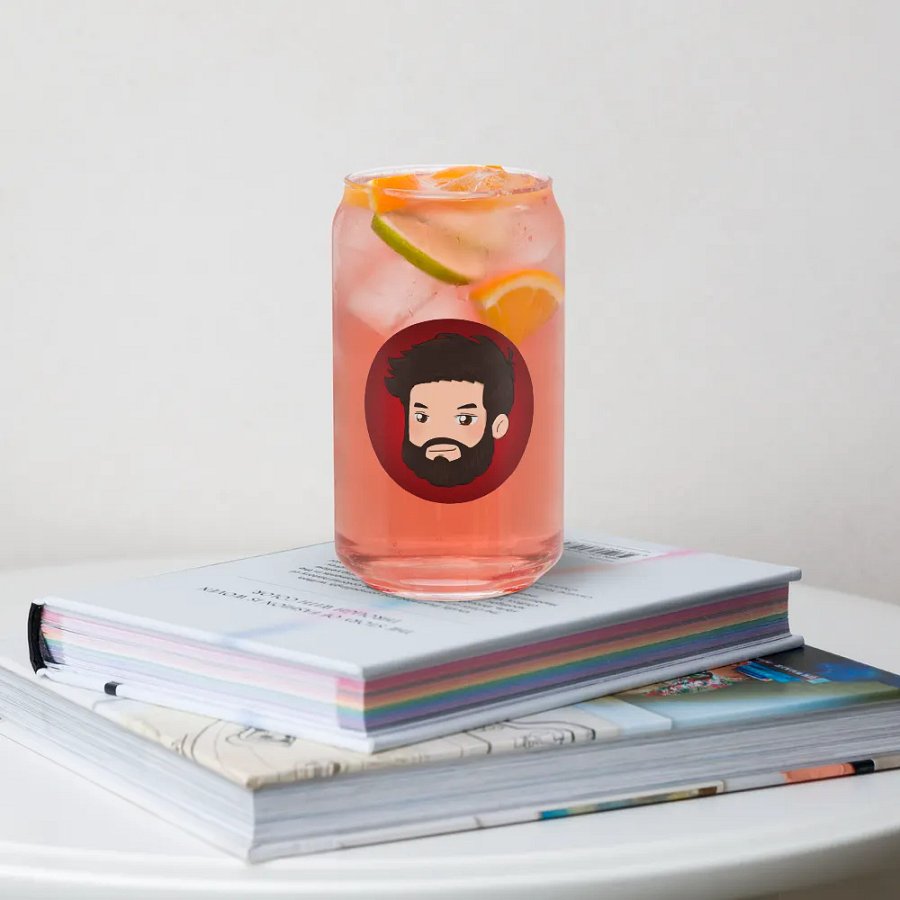 Trunks Red Can Shaped Glass product image (4)