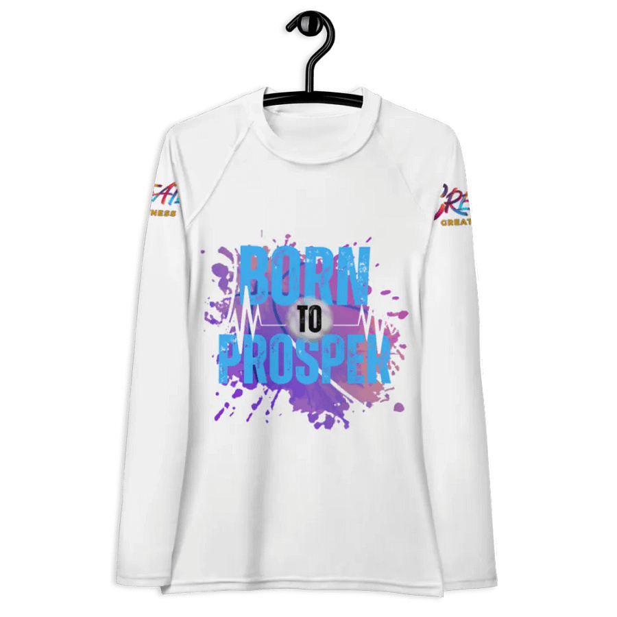 Born to Prosper Vibrant Splatter Rash Guard product image (6)