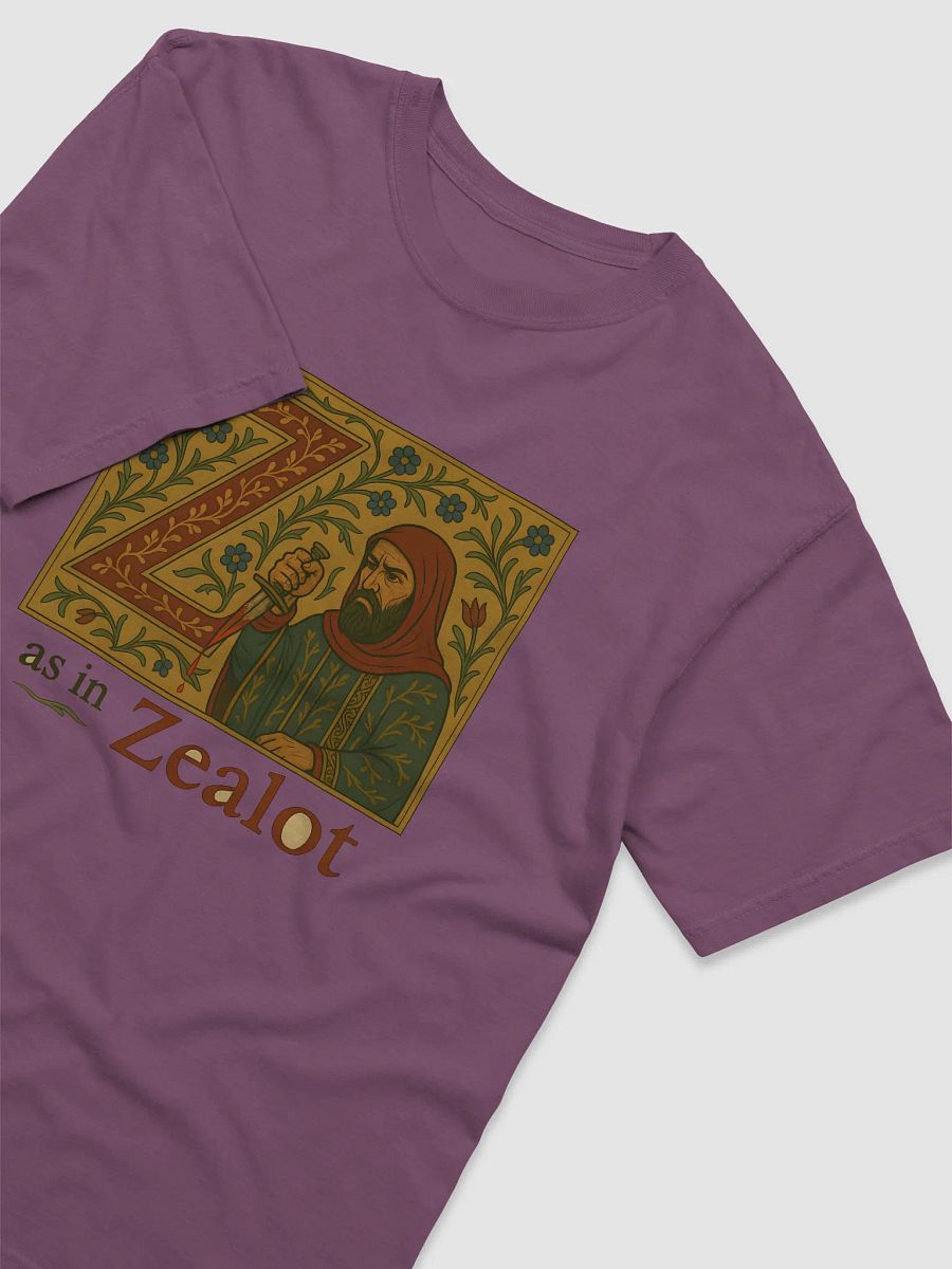 Z as in zealot t-shirt product image (32)