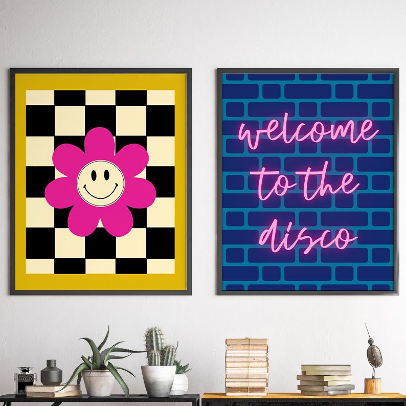 Disco Ball Retro Gallery Wall Set of 8 DIGITAL Prints product image (5)
