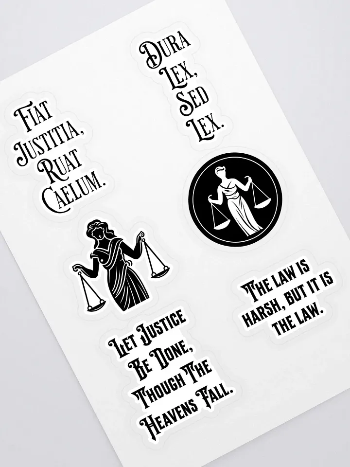 Latin Saying About Law Stickers product image (1)