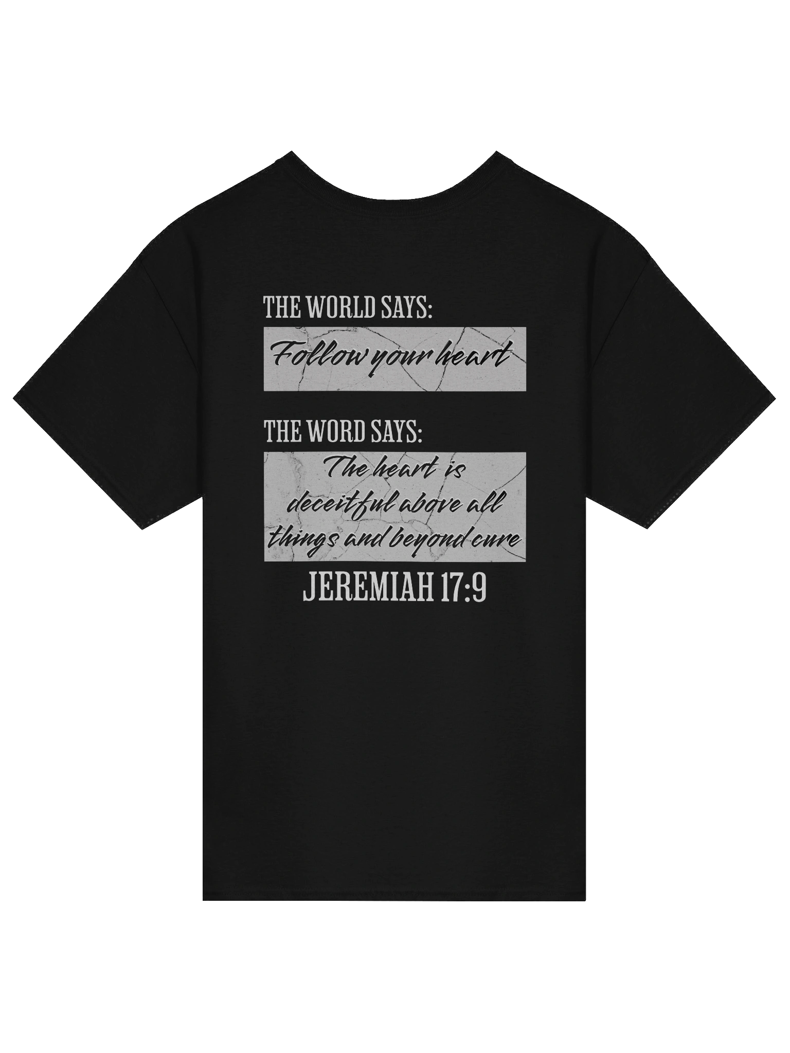 YHWH Heavyweight Tee - Word vs World "Wicked Heart" product image (2)