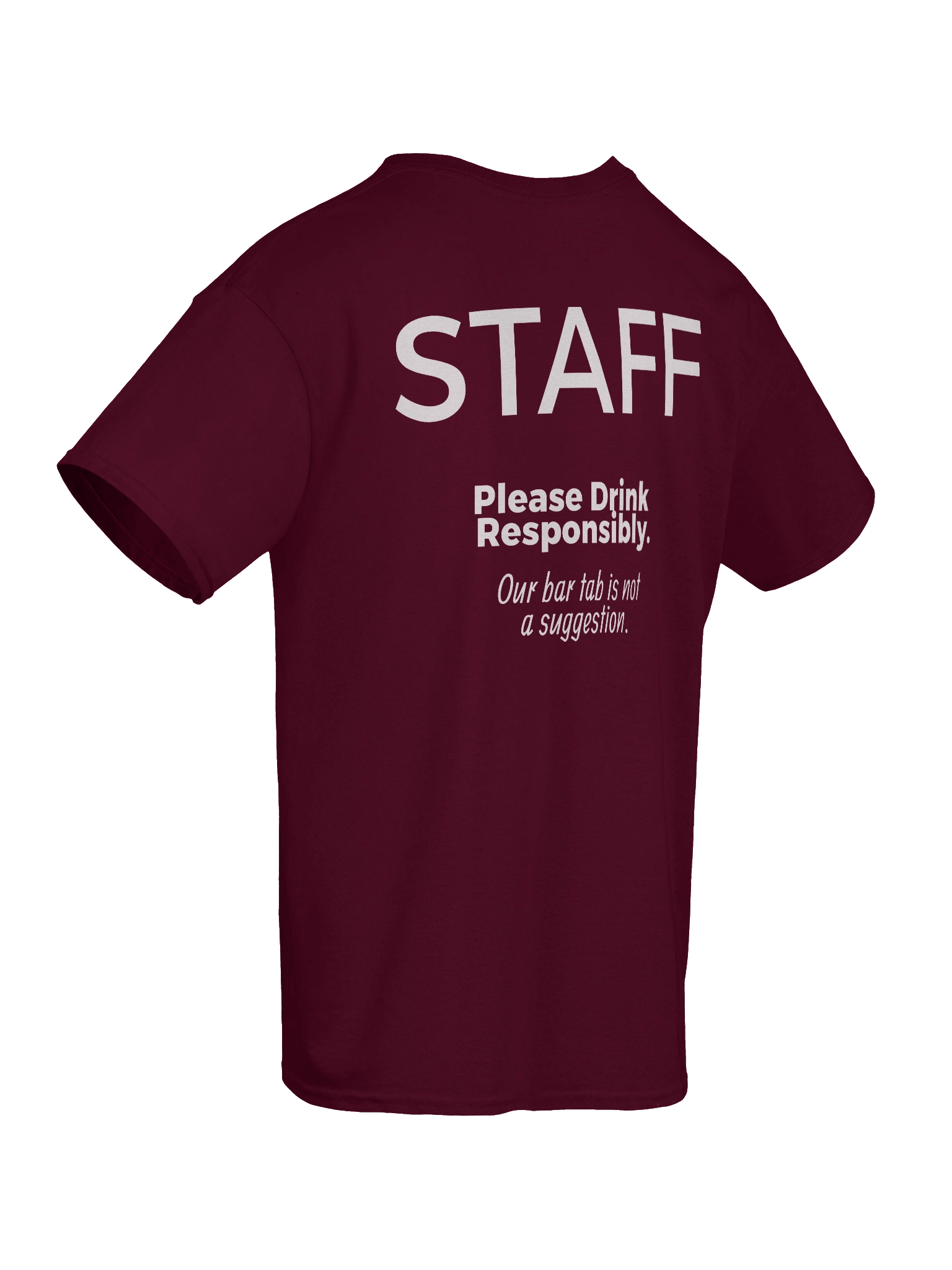 Batchelors Staff T-Shirt (Bar Tab version) product image (10)