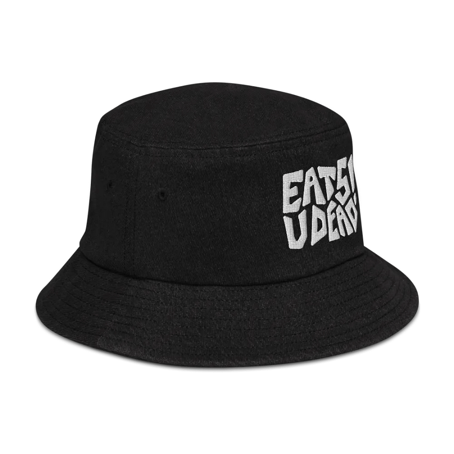 EATS U DEAD! embroidered denim bucket hat product image (3)