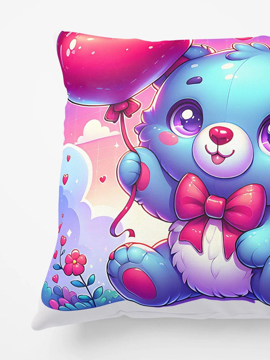 Whimsical Teddy Bear Heart Balloon Pillow product image (6)