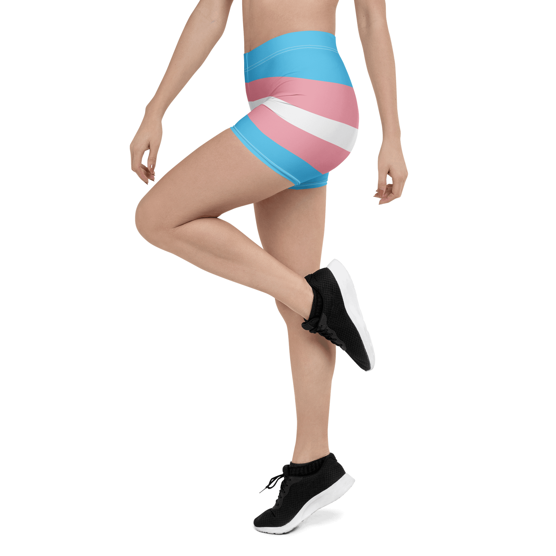 Trans Pride Flag Bike Shorts product image (4)