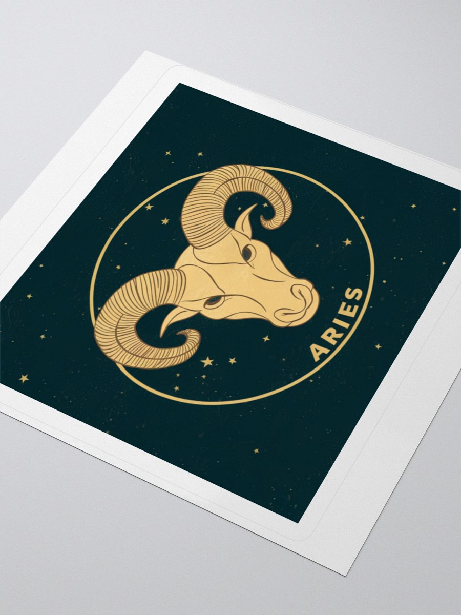 Aries Zodiac Kisscut Sticker - Exclusive Design by TDS Music product image (8)