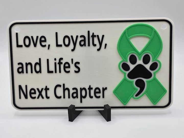 💚 Green Awareness Ribbon Sign | Love, Loyalty, and Life’s Next Chapter product image (1)