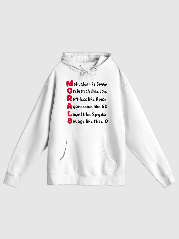 MORALS White Hoodie product image (1)