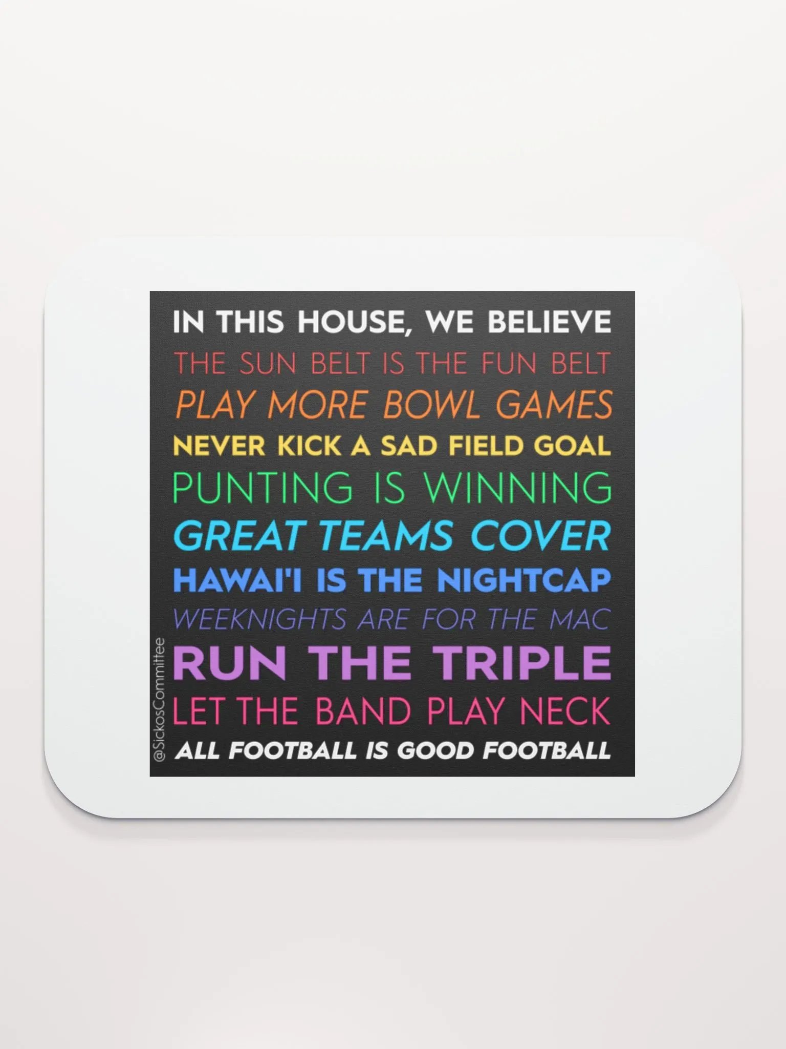 In This House Mouse Pad product image (2)