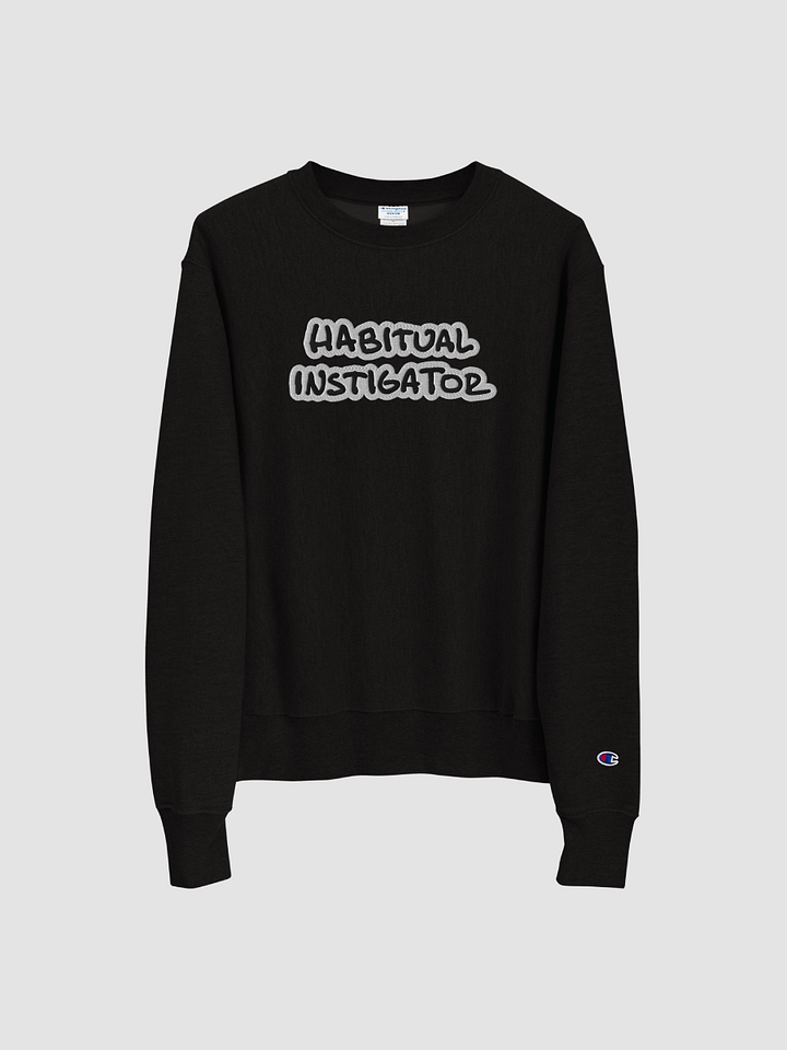 HABITUAL INSTIGATOR (bubble design) embroidered Champion Crewneck product image (2)