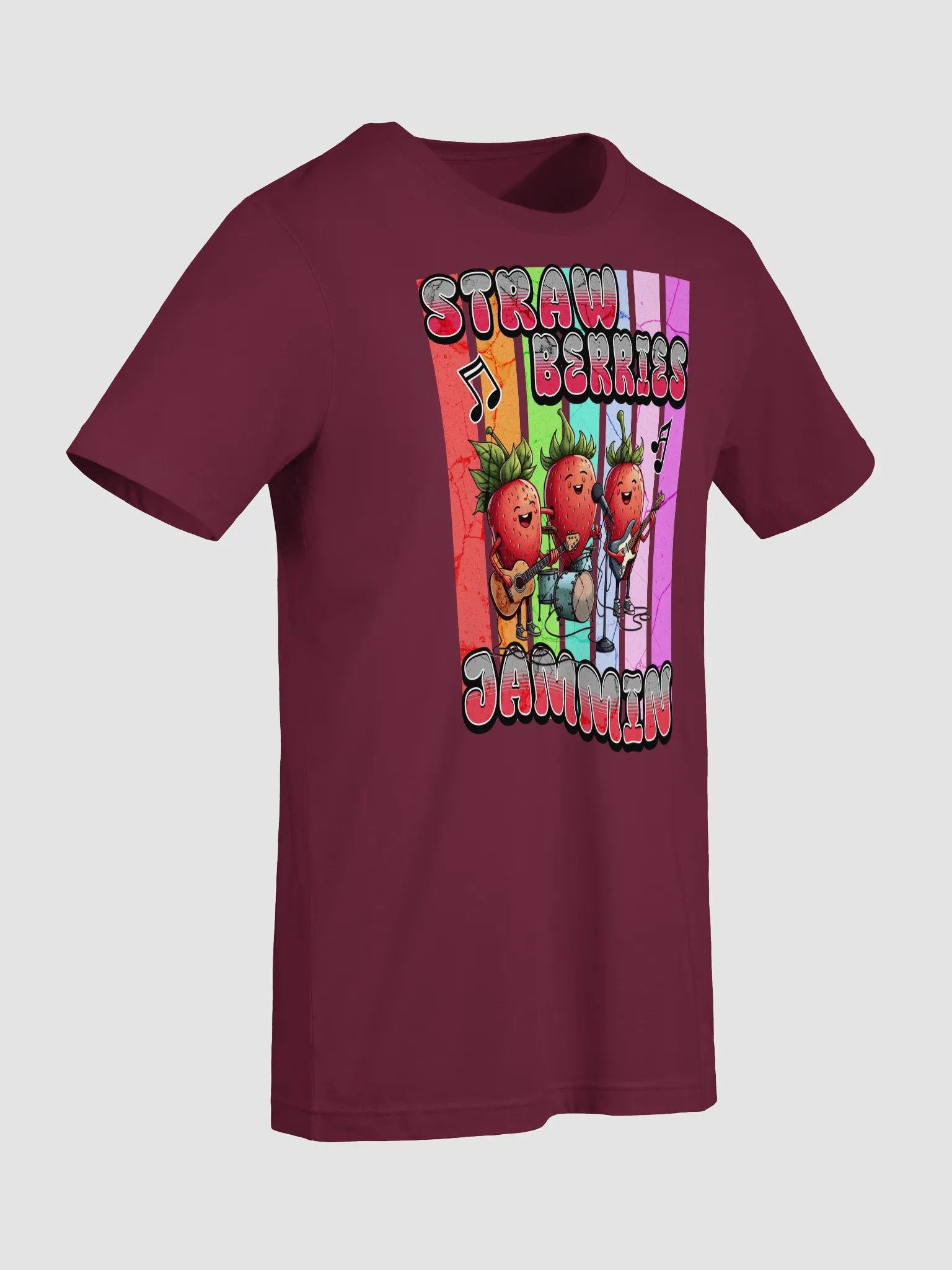 Strawberries Jammin Band T-Shirt product image (3)