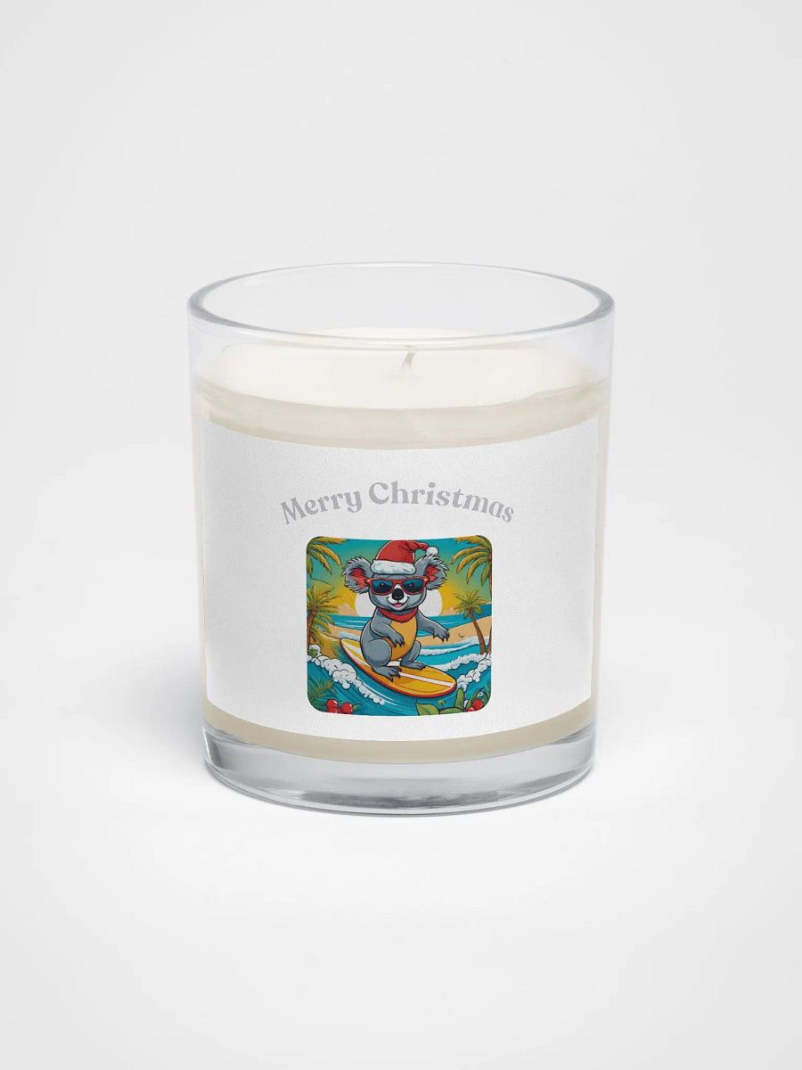 Koala Claus Surf Scene Soy Wax Candle - Silver product image (1)