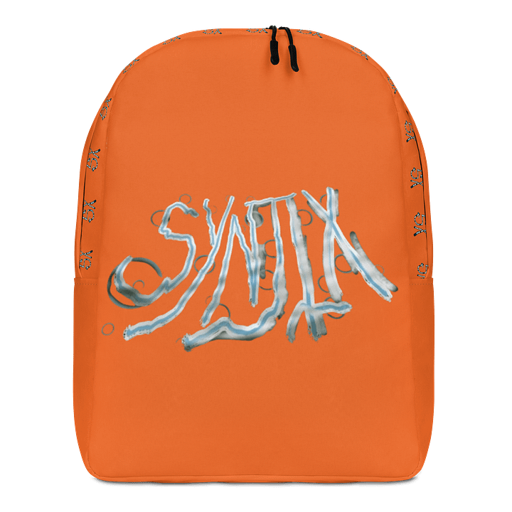 Halloween Ghost SynjiX Backpack (Orange) product image (1)