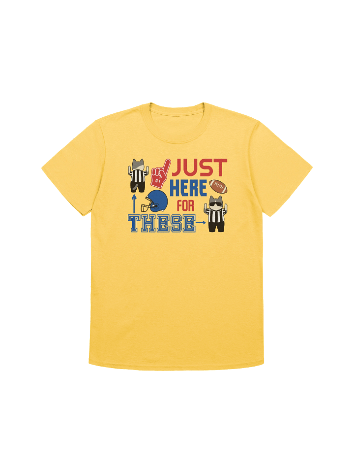 American Football Cat (JUST HERE FOR THESE - touchdown signals) - Unisex Adult Super Soft Lightweight T-shirt product image (2)