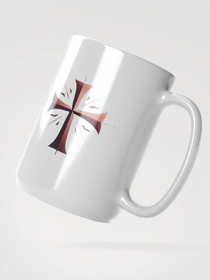 Deus Vult White Glossy Mug product image (2)
