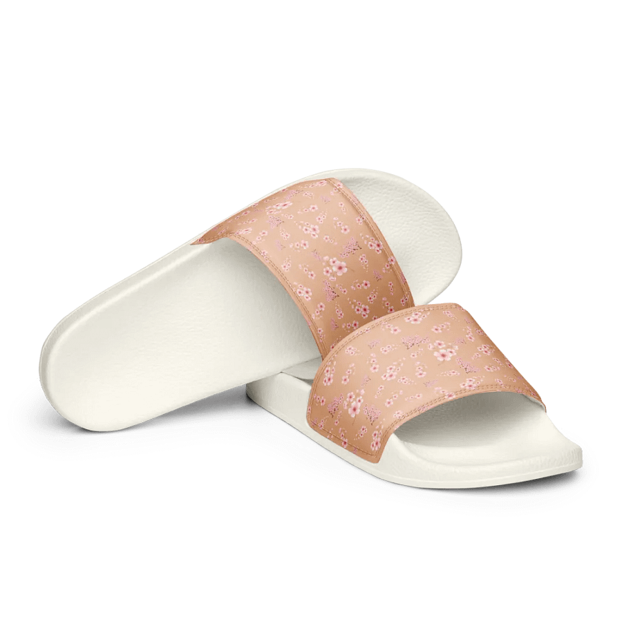 Cherry Blossoms on Cream Women's Slides product image (10)