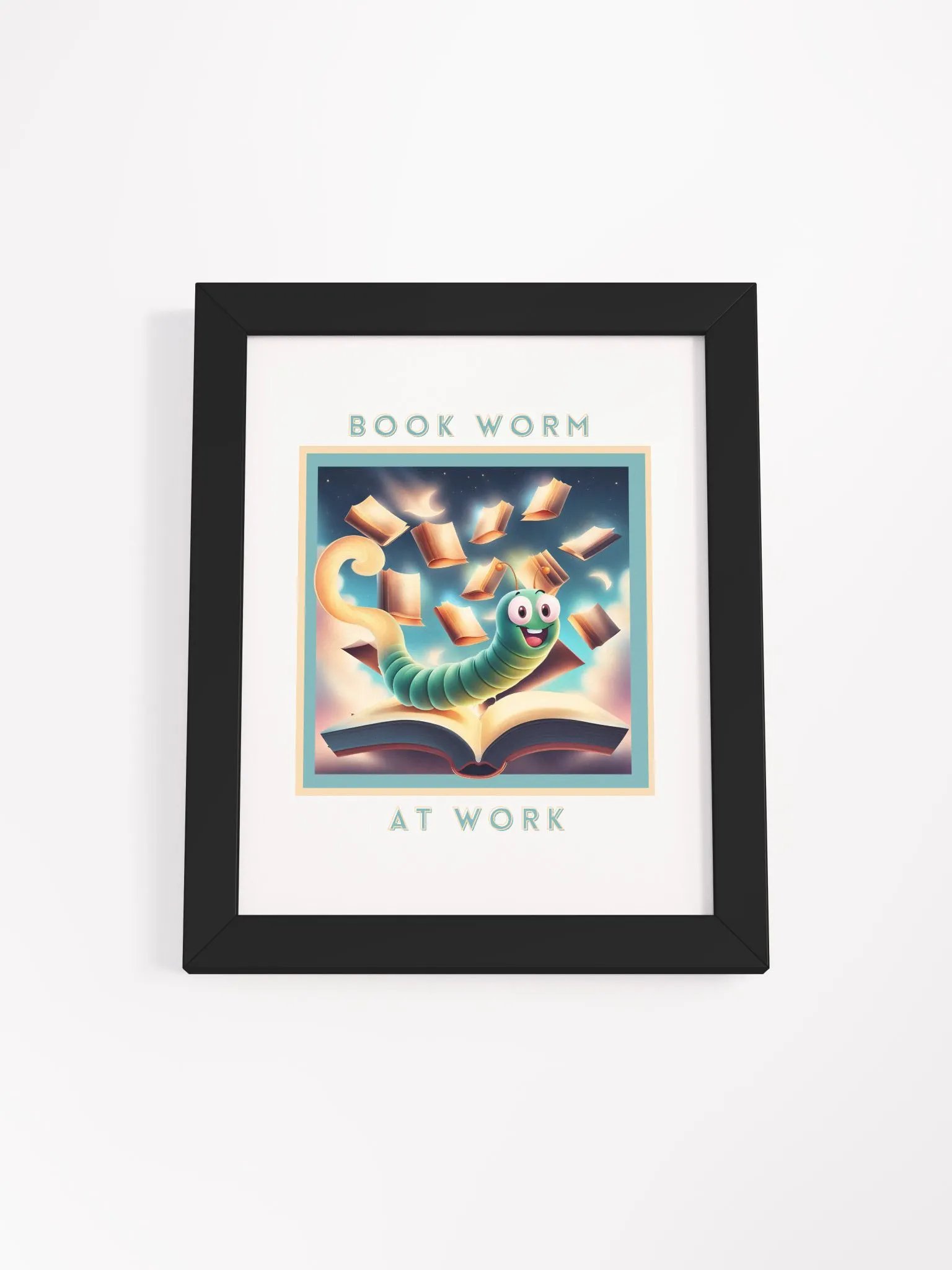 Bookworm at Work Framed Poster product image (23)